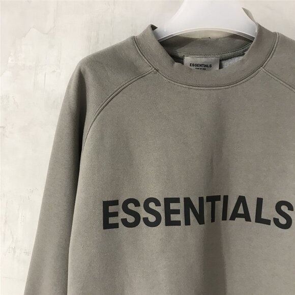 Fear of God Grey Print Crew Neck Sweatshirt - Picture 4 of 8